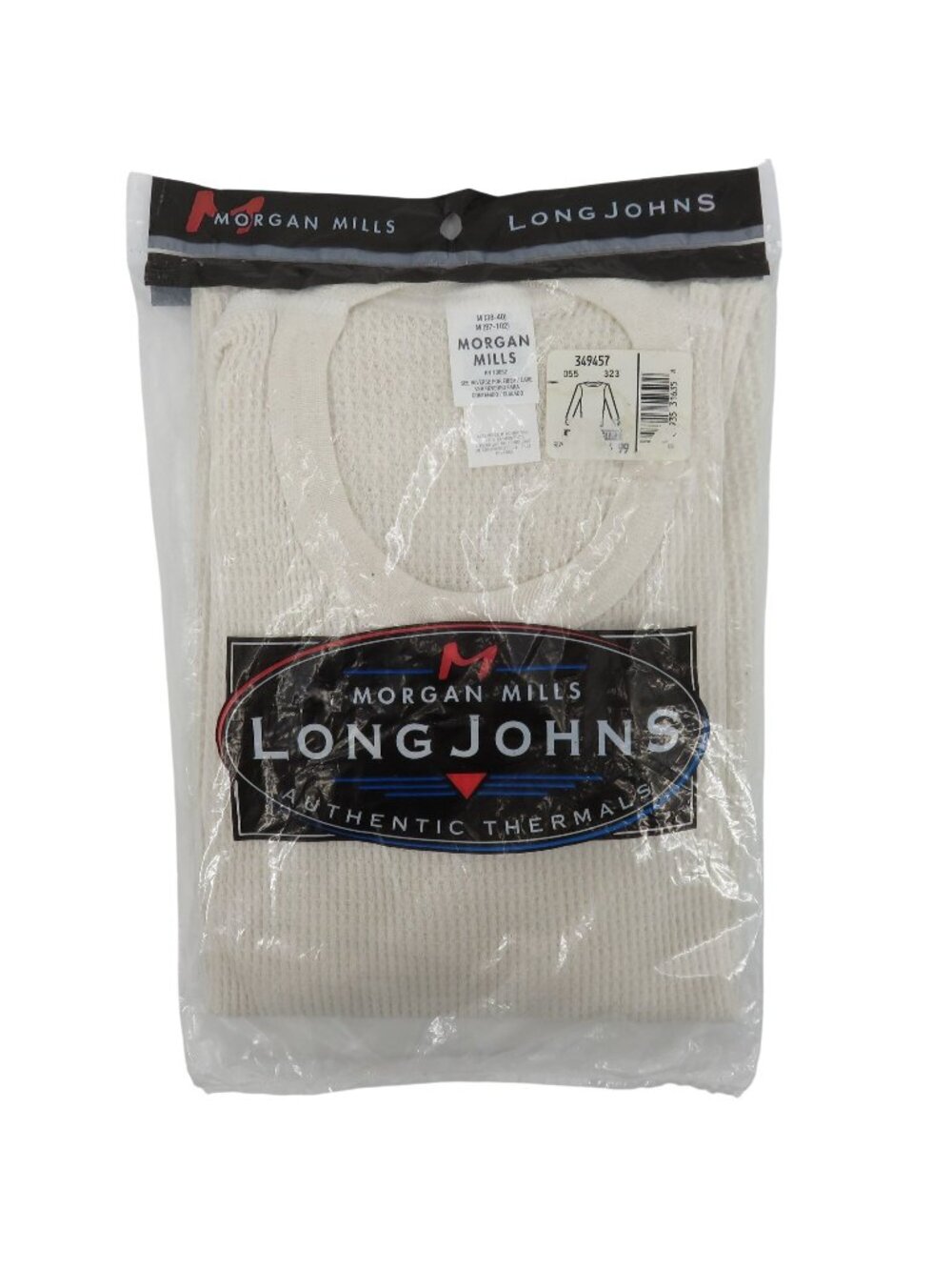 NEW Morgan Mills Men Medium 38-40 Long Johns Waffle Thermal Long Sleeve Shirt